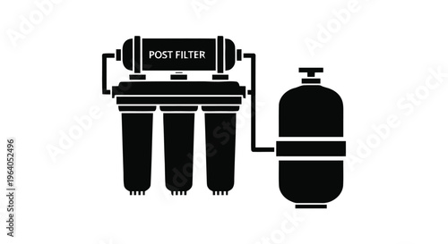 Vector illustration of water purification system icon