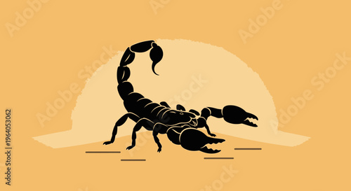 Scorpion in threatening raised position.