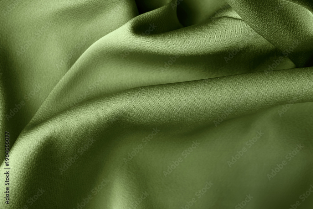 Fototapeta premium Relax pastel eco friendly green tone color paint on smooth soft satin texture background 