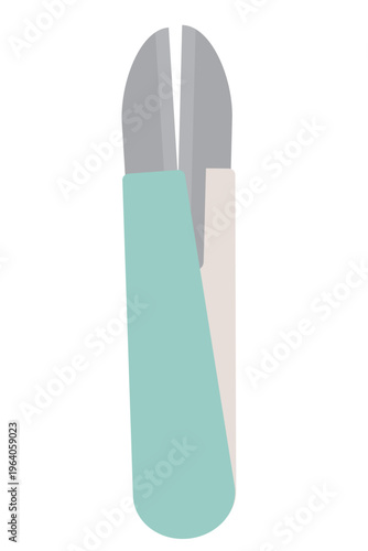 糸切りばさみ｜フラットでかわいいイラスト