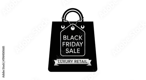 Black Friday Sale Luxury Retail Bag.