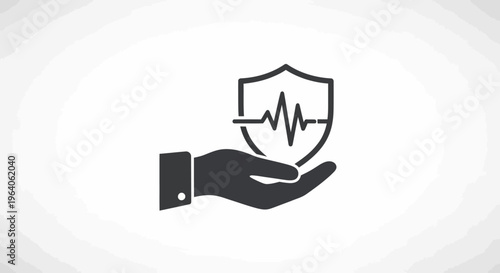 Healthcare protection and safety symbol.
