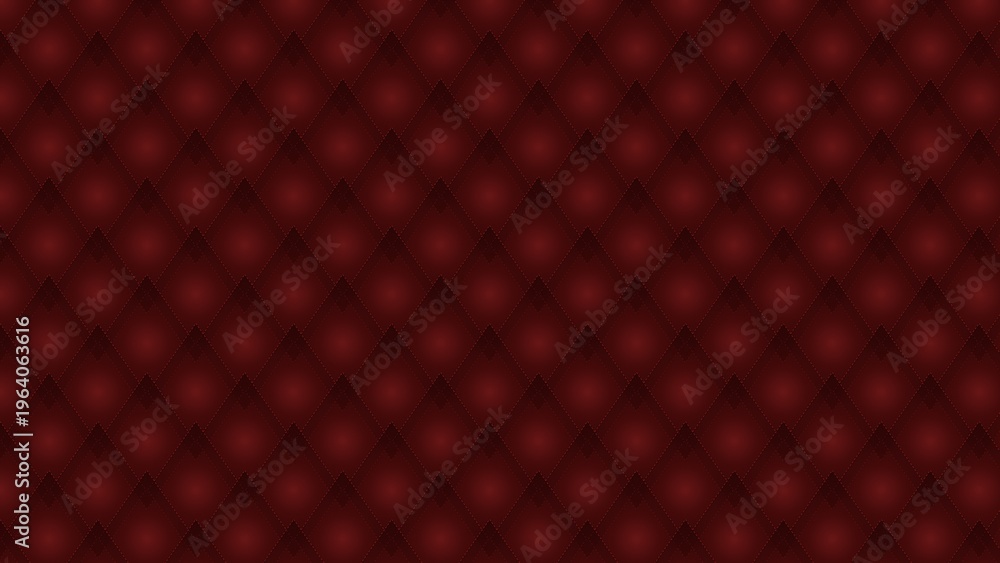 Fototapeta premium Rich, deep red tufted upholstery texture with subtle lighting creating a luxurious feel.