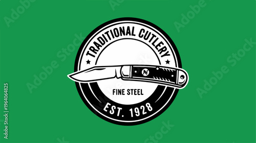 Traditional Cutlery Logo - Fine Steel Pocket Knife Design.