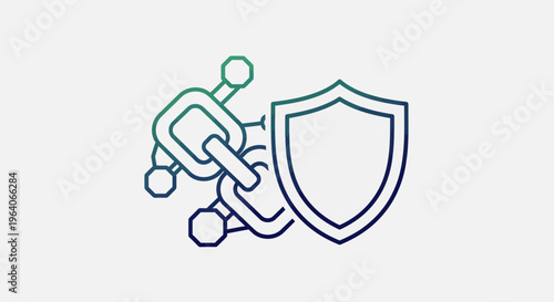 Cybersecurity protection system defense shield hacking prevention and digital safety concept vector illustration