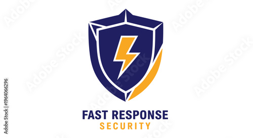 Free Download Fast response shield lightning protection emergency security system and cyber defense vector illustration - GFXLoad