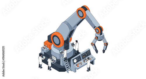 Robotic Arm Lab Tech Sci Work Gear Tool Pro Idea New Art Web Site App Dev