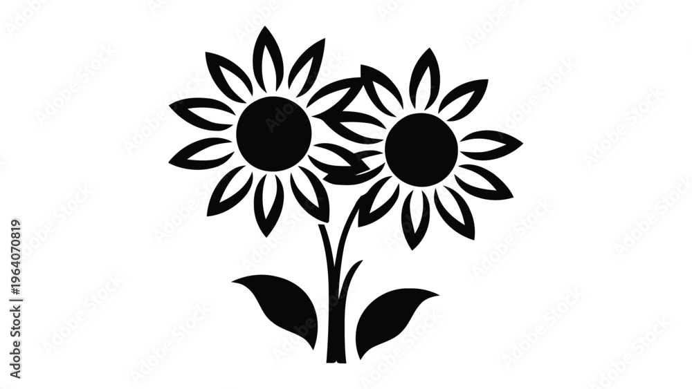 Naklejka premium sunflower, flower, natural sunflowers, spring