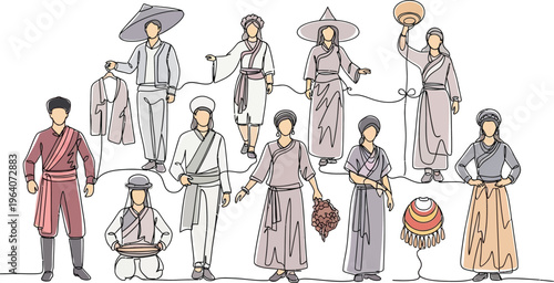 traditional japanese clothing illustration