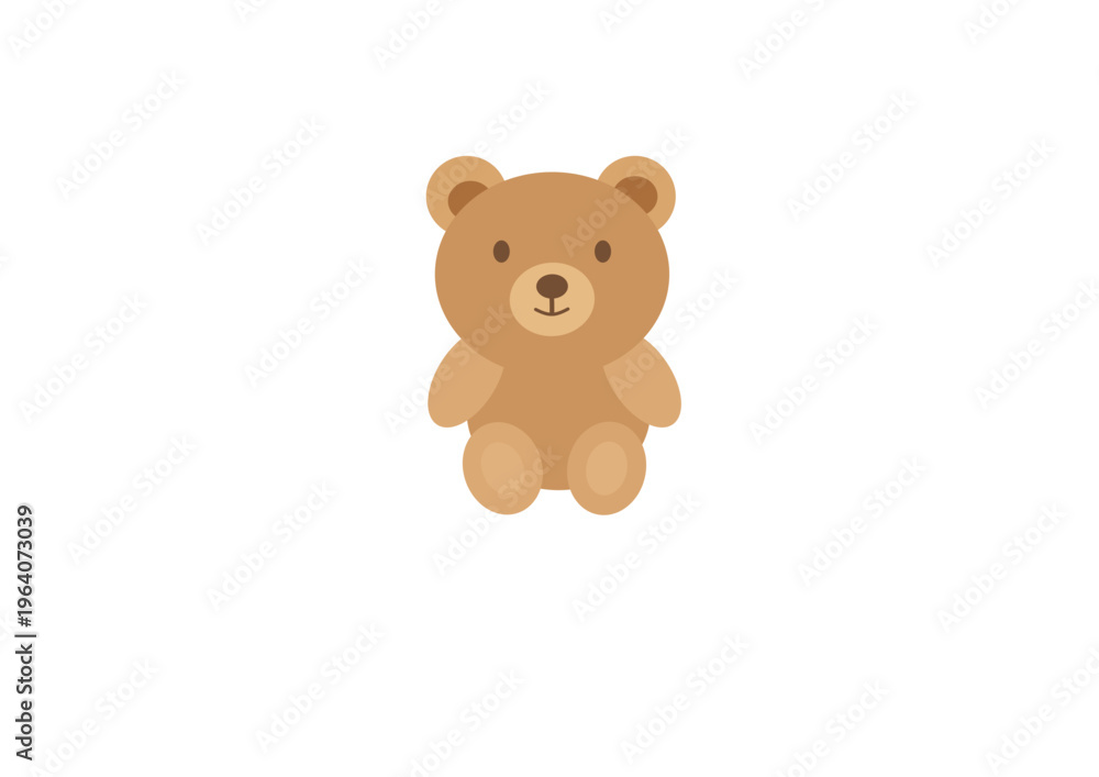 Fototapeta premium teddy bear on white