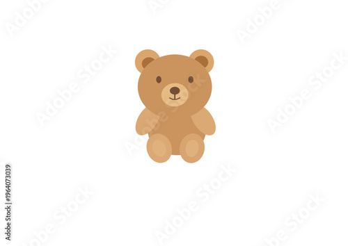 teddy bear on white