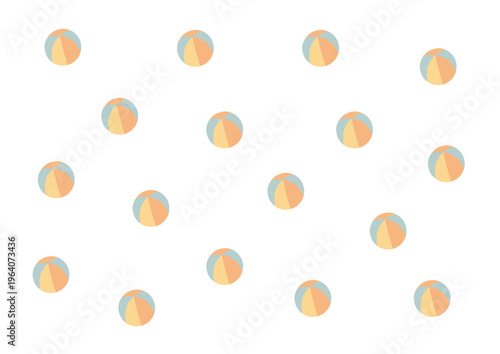 Seamless repeating pattern with cute colorful kids elements in playful cartoon style on soft pastel background for nursery textile and decorative design