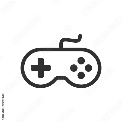 Classic Video Game Controller Icon.