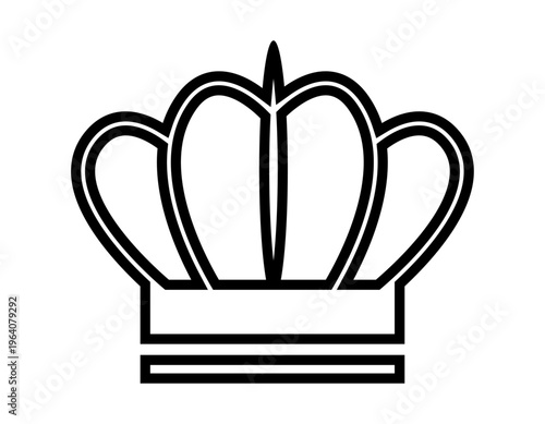 シンプルな王冠のイラスト　