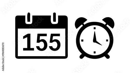 Tax deadline day concept with alarm clock and April 15 calendar page deadline stress time management 
