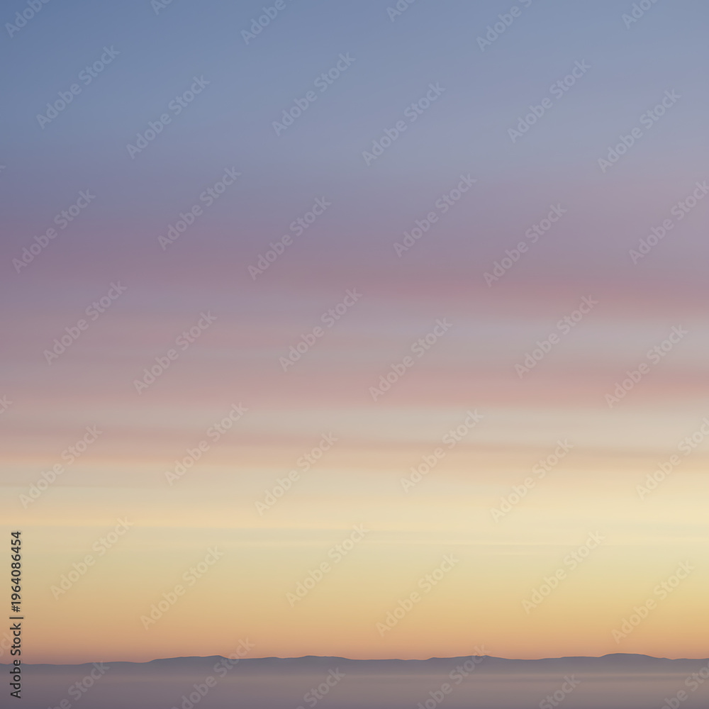 Fototapeta premium Sky showing soft colors right before the sun comes up.