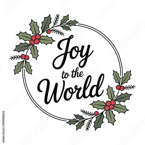 A festive holiday graphic with a joyful Christmas message