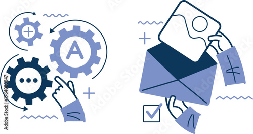 Automation and email management through mobile devices