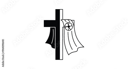 Christian, cross, symbol, faith, religion, vector icon