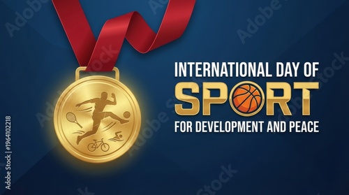 International Day of Sport for Development and Peace Celebration Medal.