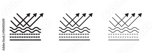 Wrinkles face reflection icon in flat style. Basic vector symbol illustration