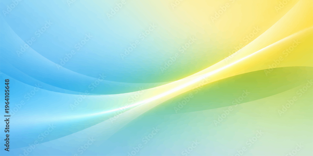Fototapeta premium Abstract blue and colorful background with smooth waves and flowing lines design