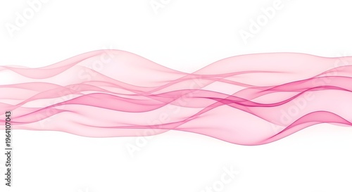 Soft pink wavy abstract background with flowing curves and lines