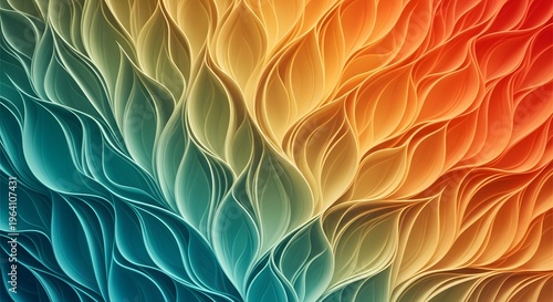 Abstract gradient wave background with smooth colorful design