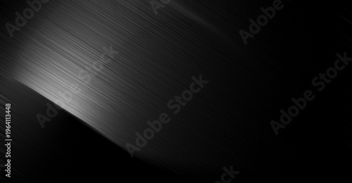 Bilde på lerret brushed metal or stainless steel surface exposed to sharp light reflections with