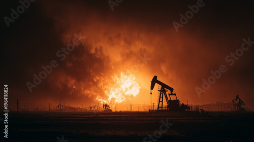 Energy Industry in Focus: Oil Extraction Fields and Market Uncertainty, Generative AI