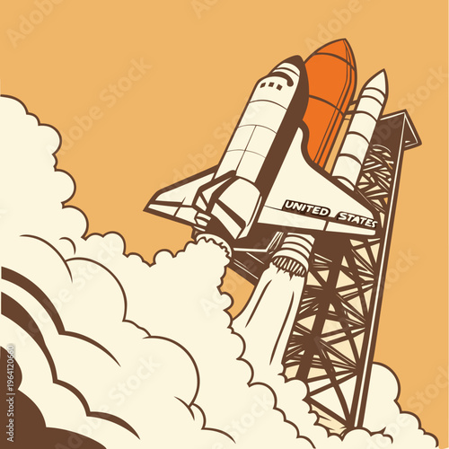 space rocket vector