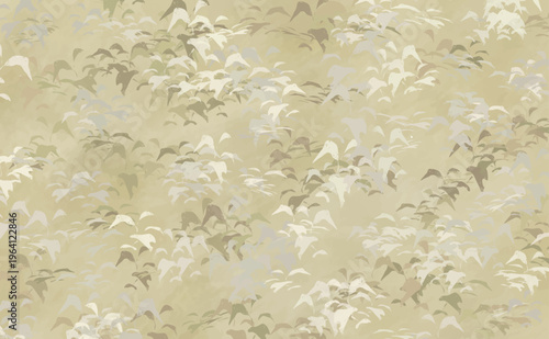 Japanese-style leaf pattern texture; subdued beige background