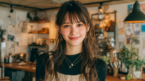 可愛いカフェスタッフさん