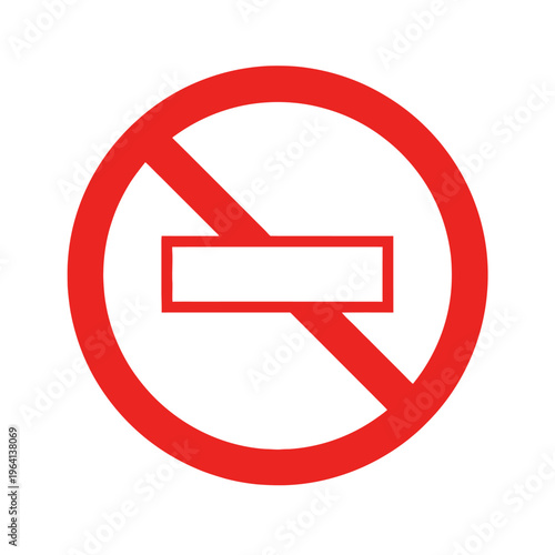 Free Download Prohibited or forbidden sign symbol. - GFXLoad