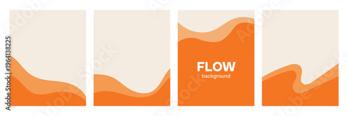 Set of rectangle banners with wavy diveider. Decorative footer shapes. Decorative border design