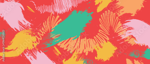 Business Teamwork and Collaboration Concept with Hands Together and Colorful Abstract Overlay