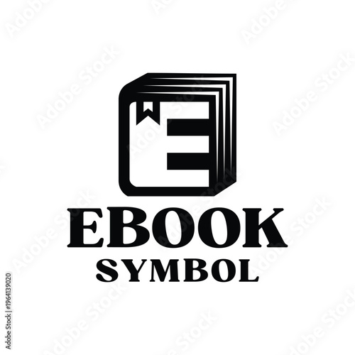 Letter E Book logo Education Business Design symbol Graphic Vector