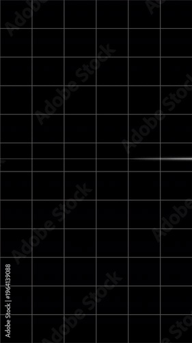 Glowing ECG Heartbeat Line on Dark Grid Background – Futuristic Pulse Monitor, Medical Vital Sign Signal, Cardiology Waveform Abstract