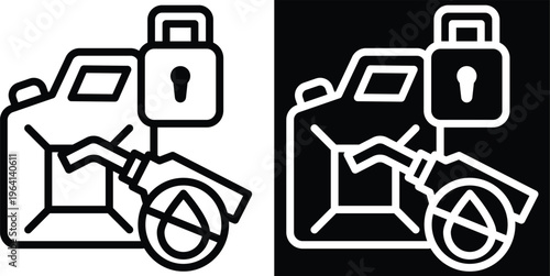 rationing Two-tone version in black and white background