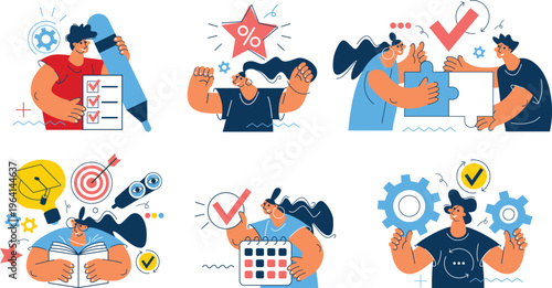 Illustrated guide to collaborative learning and skill development processes