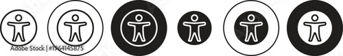 Accessibility icon. flat illustration of vector icon for web UI UX