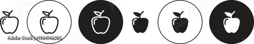 Apple icon. flat illustration of vector icon for web UI UX