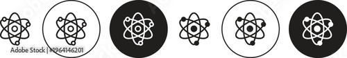 Atom icon. flat illustration of vector icon for web UI UX