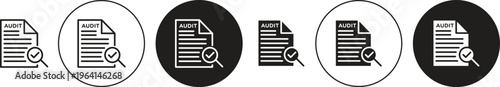 Audit icon. flat illustration of vector icon for web UI UX