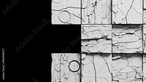 cracked concrete grunge texture abstract background of a damaged wall and rough surface with copy space for design