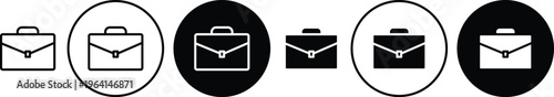 Briefcase icon. flat illustration of vector icon for web UI UX