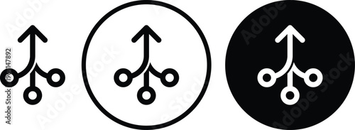 Consolidation icon. flat illustration of vector icon for web UI UX