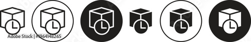 Delivery delay icon. flat illustration of vector icon for web UI UX