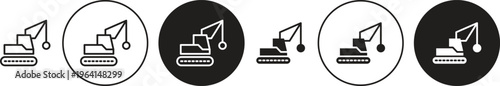 Demolition icon. flat illustration of vector icon for web UI UX