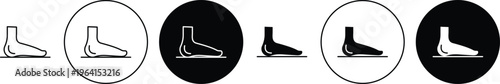 Foot icon. flat illustration of vector icon for web UI UX